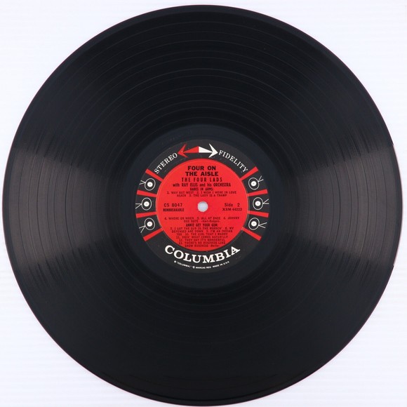 Ray Ellis The Four Lads Sing: Four On The Aisle 1958 12" LP Record CS 8047 6-Eye - Picture 16 of 16